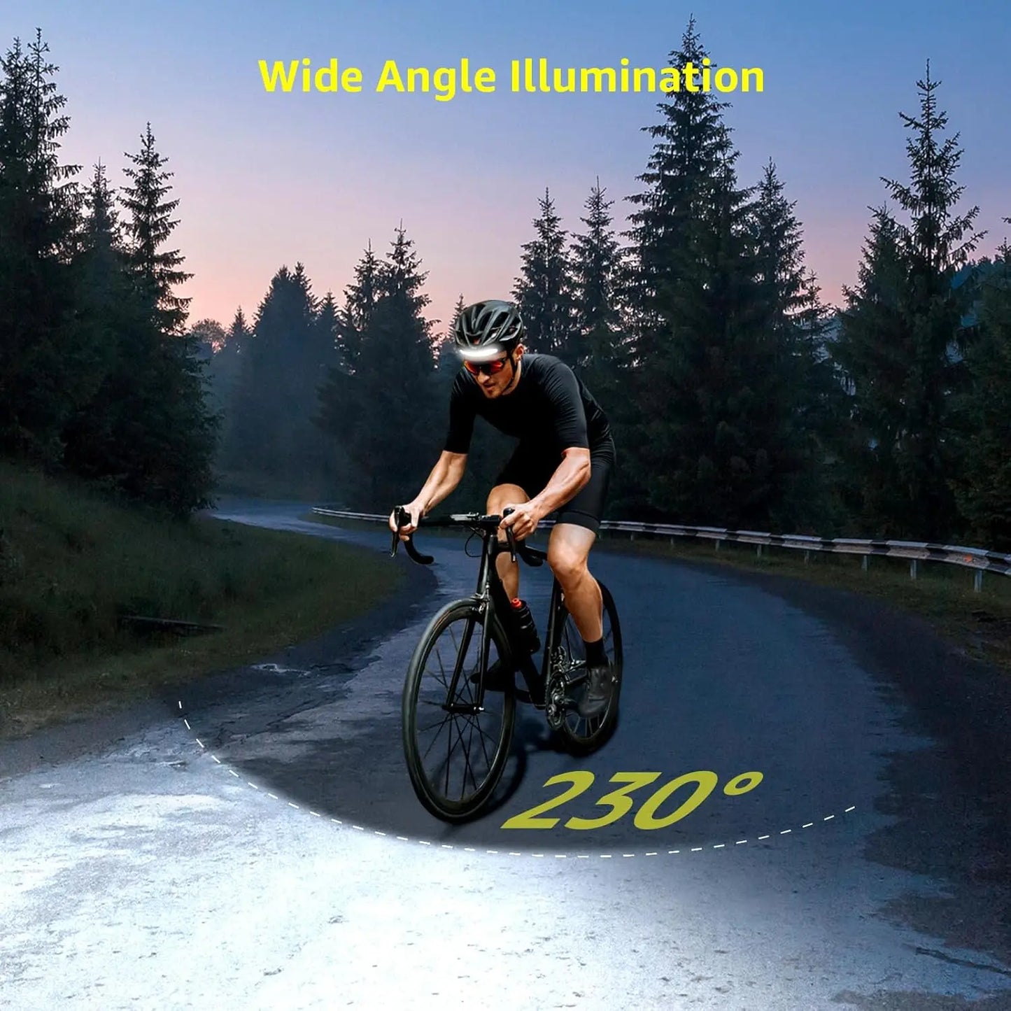Rechargeable High-Intensity LED Headlamp with Motion Sensor, 1200mAh Battery, 230° COB Wide Beam, Adjustable Spotlight, IP44 Rated for Outdoor Activities - Pack of 2