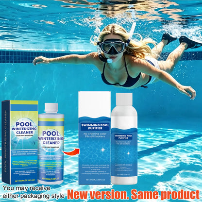 Advanced Pool Water Clarifier - Quick-Acting Formula for Above Ground and Inground Pools - Effectively Removes Cloudiness, Suspended Particles, and Impurities - Long-Lasting Water Treatment, 100ml