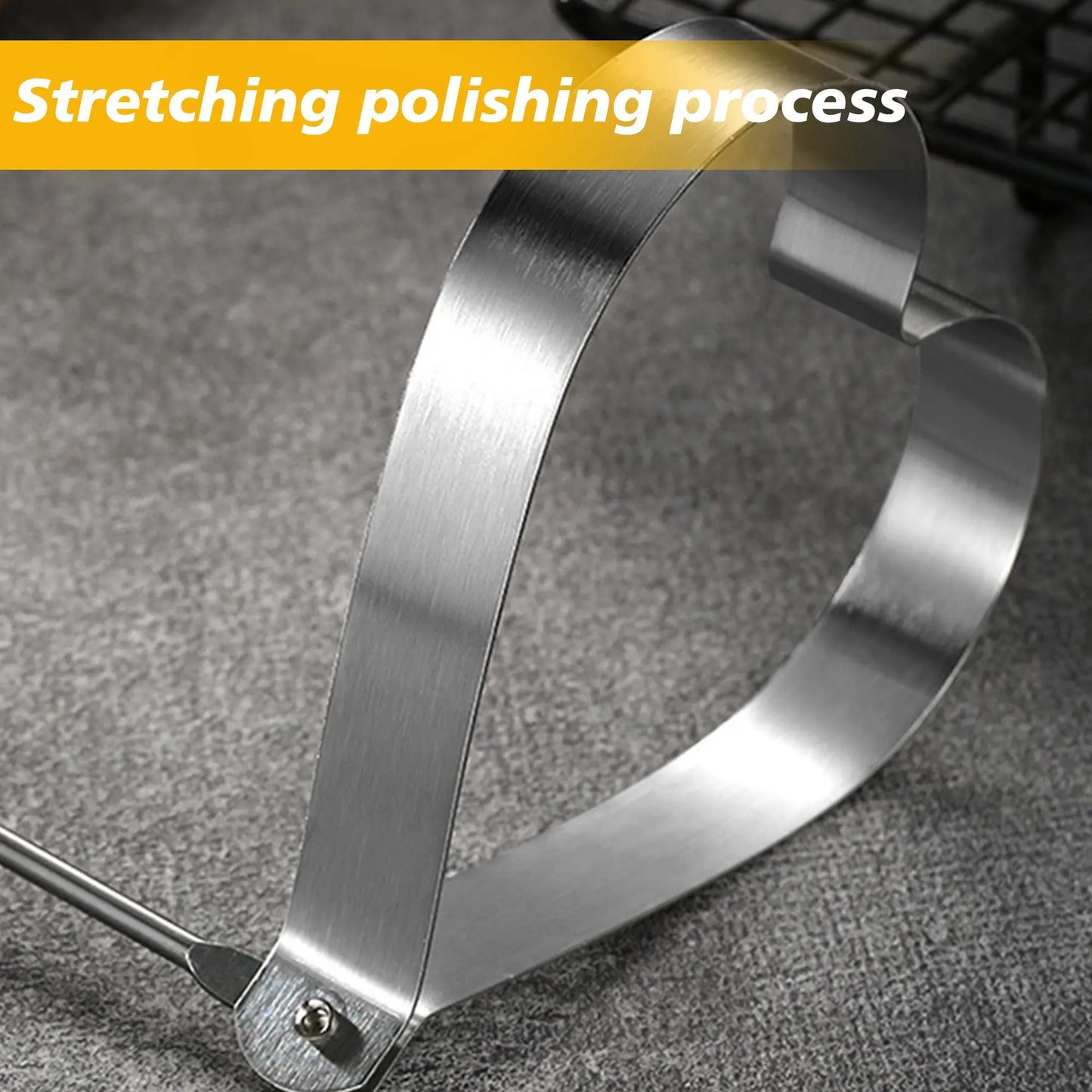 Set of 5 Non-Stick Stainless Steel Egg Ring Molds for Griddle Pan - Versatile Shapers for Pancakes and Eggs, Ideal for Cooking Multiple Shapes Simultaneously, Perfect for Family Breakfasts